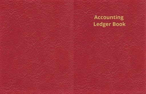 Accounting Ledger Book – Dark Red